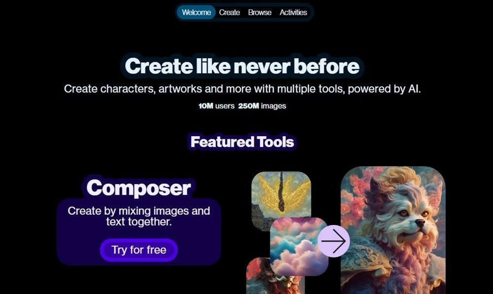 Artbreeder - AI za slike